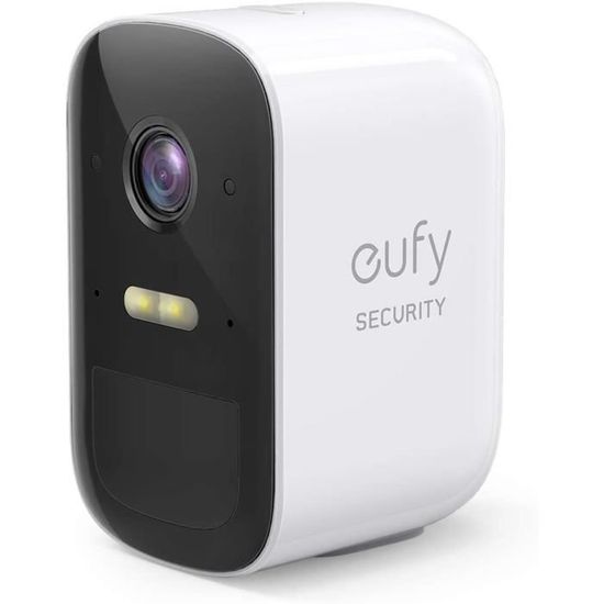 Caméras statiques eufy Security eufyCam 2C Caméra de sécurité sans Fil - 1 caméra avec autonomie de 180 Jours, vidéo HD  5698