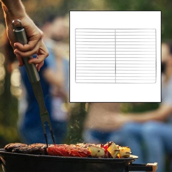YOSOO - Fourchettes à barbecue - télescopiques en acier inoxydable - manche  en bois de hêtre - lot de 10