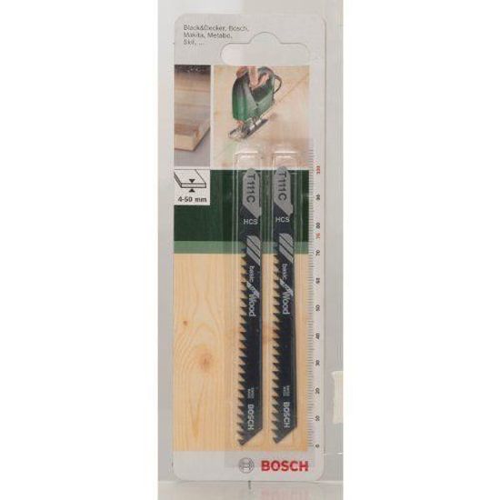 Lame De Scie Sauteuse Bosch HCS-U 144 D - Pour Coupe Rapide Dans Bois Tendre (épaisseur 5-50 Mm)