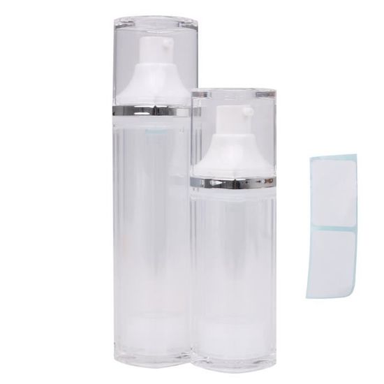 6 Flacons Airless Rechargeables - Pompes Sans Air 15/30/50ml Pour Cosmétiques