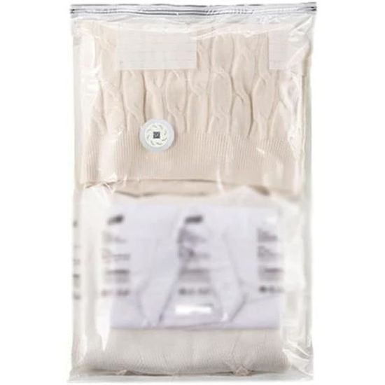 Sacs Sous Vide 12 Sacs Rangement Sous Vide 4 Tailles + Pompe Électrique - Gain Place 80% - Vêtements Couettes Rangement Voyage Déménagement