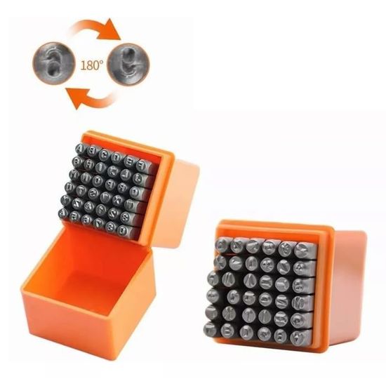 Set De 70 Tampons En Caoutchouc Alphabet & Chiffres - Style Vintage Avec Boîte En Bois - Pour Scrapbooking