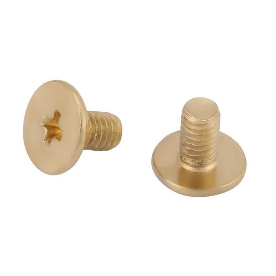 Rivets à Anneau D En Métal - Lot De 20 Pièces Dorées - Pour Cuir, Sacs, Bricolage - Avec Vis De Fixation