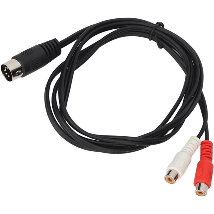 Câble DIN 5 Broches Femelle Vers RJ45 Femelle - Longueur 1,5 M - Pour Connexion Audio MIDI, Adaptateur