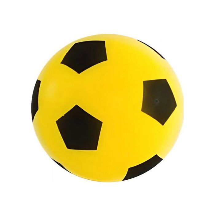 Ballon Foot En Mousse 20 Cm (Livré à l'unité, coloris aléatoire) - Pour Interieur ou Exterieur - Taille 5 - Football - Jeu Balle