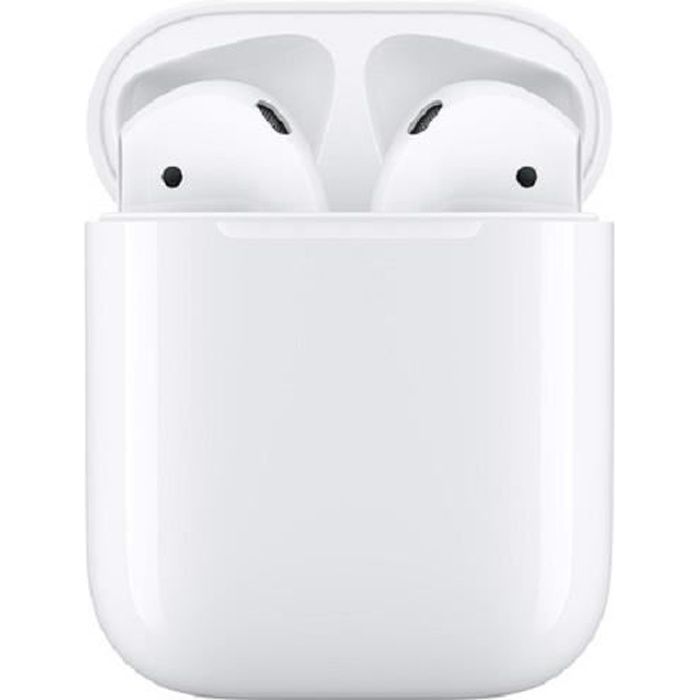 APPLE Ecouteurs AirPods 2 - Etui de Charge Filaire - Blanc