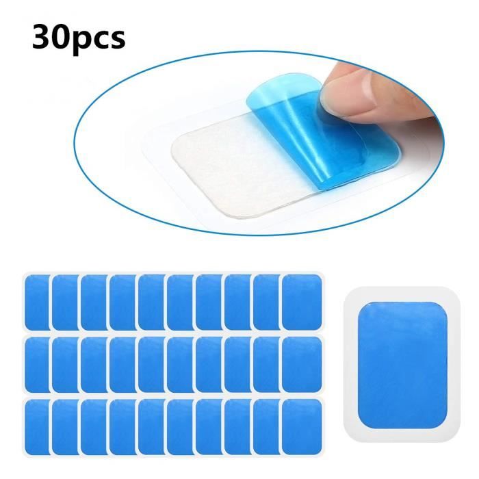 30PCS EMS Gel Pads Hydrogel Gel formation feuilles de Gel de remplacement pour électrostimulateur musculaire abdominal
