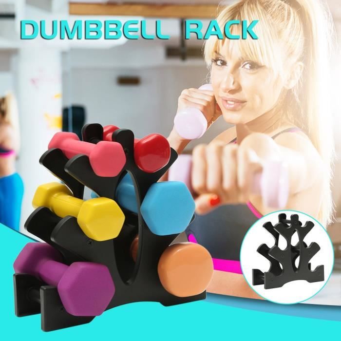 Haltère Rack Stand 3 niveaux haltères Hand Weights Sets détient 30 livres @coercoo406