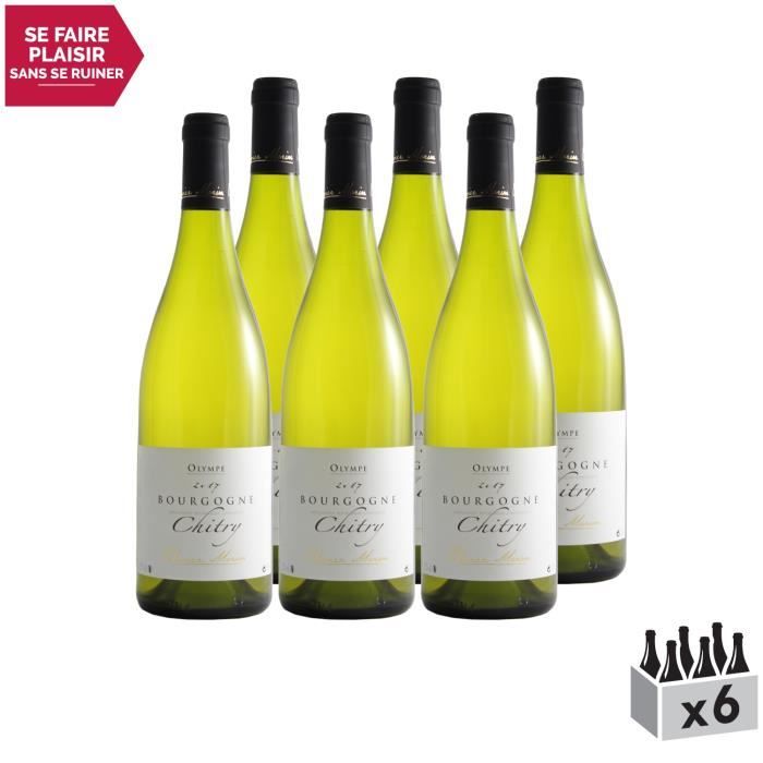 Bourgogne Chitry cuvée Olympe Blanc 2017 - Lot de 6x75cl - Domaine Olivier Morin - Vin AOC Blanc de Bourgogne - Cépage Chardonnay