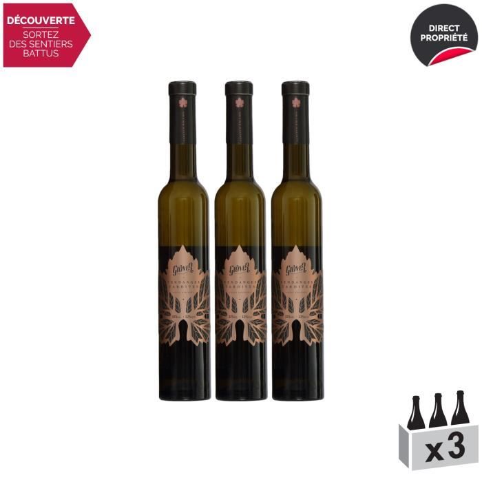 Nandi Hills Vendanges Tardives Blanc 2019 - Lot de 3x37.5cl - Grover Zampa Vineyards - Vin . Blanc - Origine Inde - Cépage Viognier
