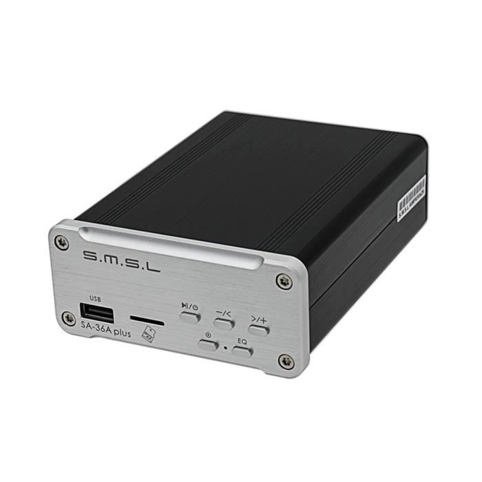 SMSL SA-36A AMP plus TPA3118 30Wx2 Hi-Fi Audio Bluetooth Classe D Amplificateur Numérique Argent