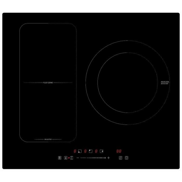NOVIDOM - NOTI3FLEX - Plaque induction - 3 foyers - Flex - Garantie 2 ans - Noir