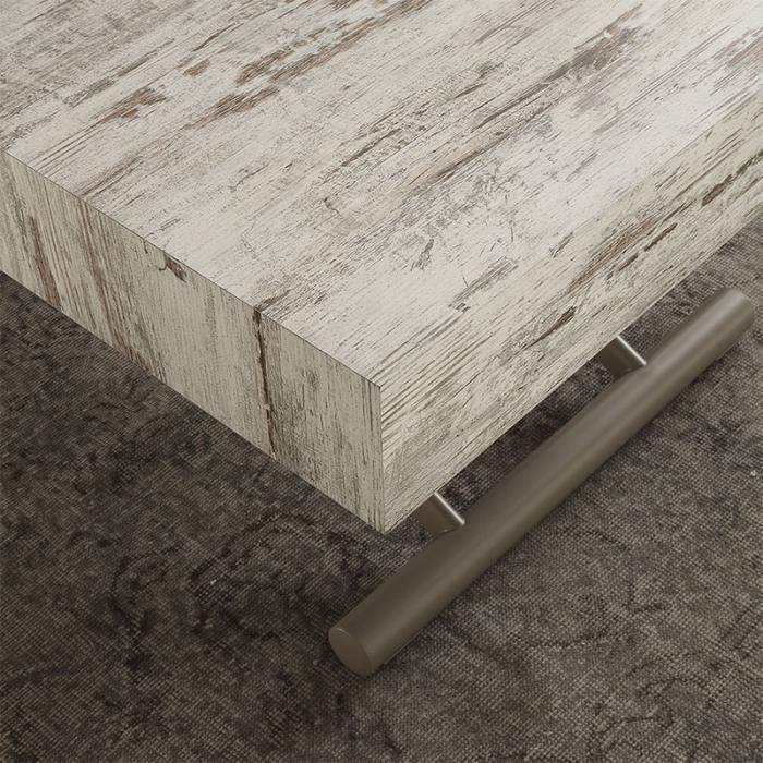 Table basse relevable couleur wengé ALFONSO Option 3
