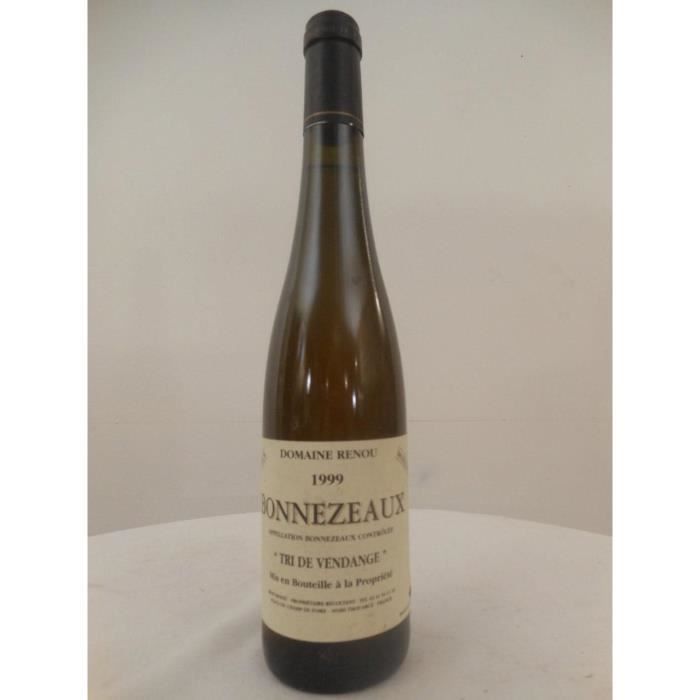 50 cl bonnezeaux domaine renou tri de vendanges liquoreux 1999 - loire - anjou france