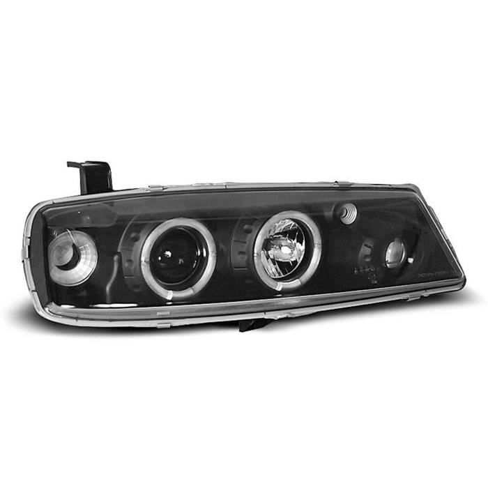 Paire de feux phares Opel Calibra 90-97 angel eyes noir