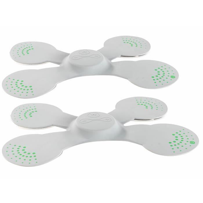 2 électrostimulateurs EMS en silicone à 4 patchs EM-240