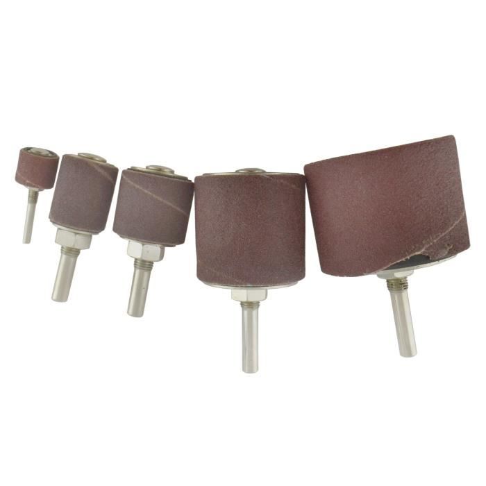 Tambour rotatif ponçage grain 80 Kit au cas où la fusée Sander 13 19 25 38 50mm SIL326