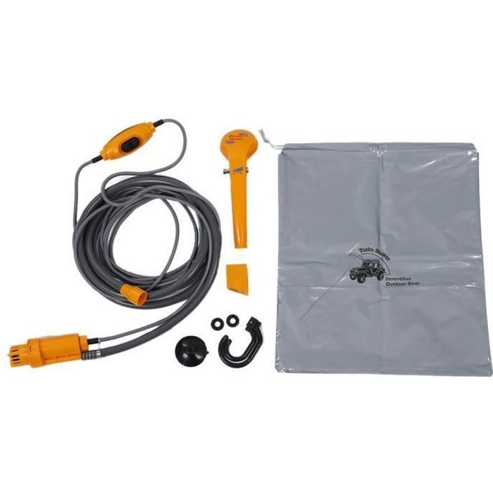 Douche portable 12V pour voiture, caravane, douche de camping...
