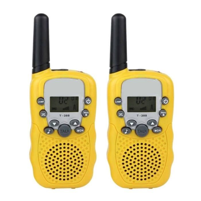 Talkie Walkie enfant,1PairX enfant enfants talkie walkie jeu parental téléphone portable téléphone parlant jouet 3 5KM - Type Jaune
