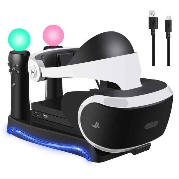 Écran de chargement PSVR 4 en 1, prise en charge du casque PlayStation VR, 2 contrôleurs PS Move Station