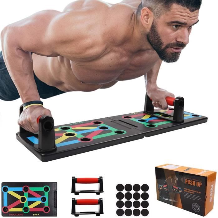 12 en 1 Push up Board Pliable，Planche de Musculation Multifonction, push up Planche Pompe pour Construire des Muscles Fitness
