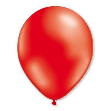 100 Ballons 100 % Latex Nacrés - 30 cm - Rouge