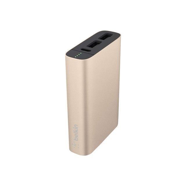 BELKIN Batterie externe 6600 mAh Or avec câble micro USB Noir