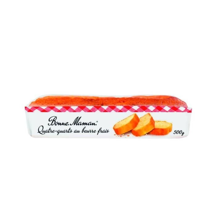 BONNE MAMAN Quatre quarts au beurre frais - 500 g