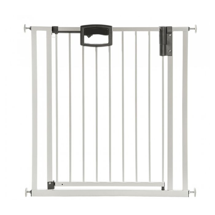 Barrière de porte et d'escalier Easylock Plus en métal à fixer par pression 80,5 cm - 88,5 cm