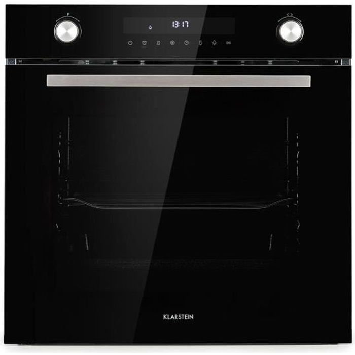 Klarstein Robuchon - Four encastrable 72 litres, 11 fonctions, 3200W , auto-nettoyage par pyrolyse, classe A+ - Noir