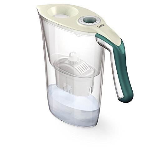 LAICA Carafe filtrante Tosca J35-HA, capacité Totale 2,3L, Couleur crème-Vert J35HA