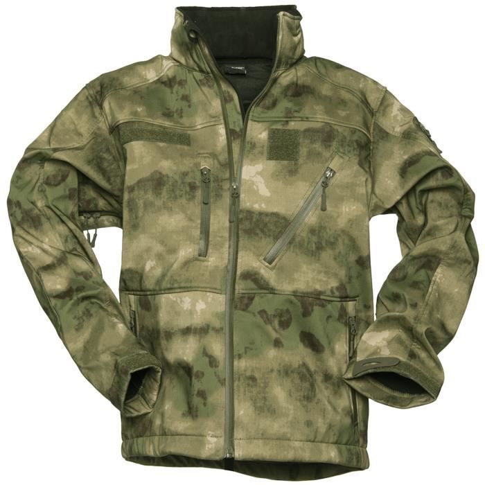 Mil-Tec Hommes Softshell Veste SCU 14 MIL-TACS FG Taille S