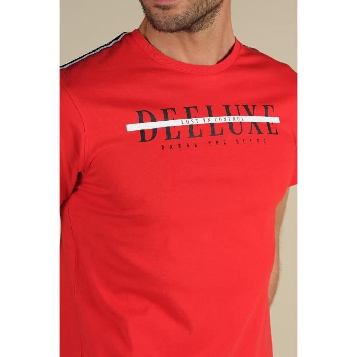 DEELUXE T-shirt logoté avec motif au dos RALF Red