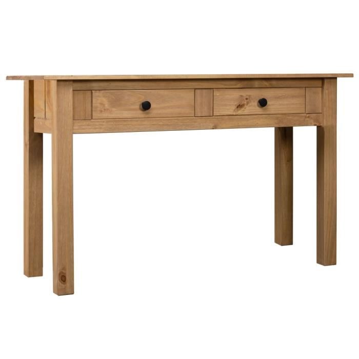 Table console extensible Table d’Appoint Table d'entrée contemporain 100x40x73 cm Pin massif Assortiment Panama