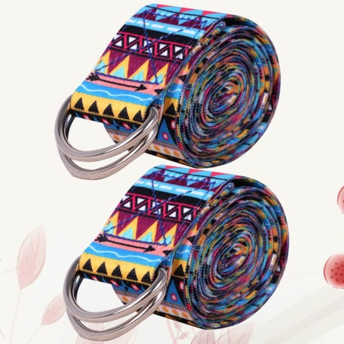 2 PIÈCES Yoga Pratique Durable Résistance Bande Hanche Élastique pour Sport