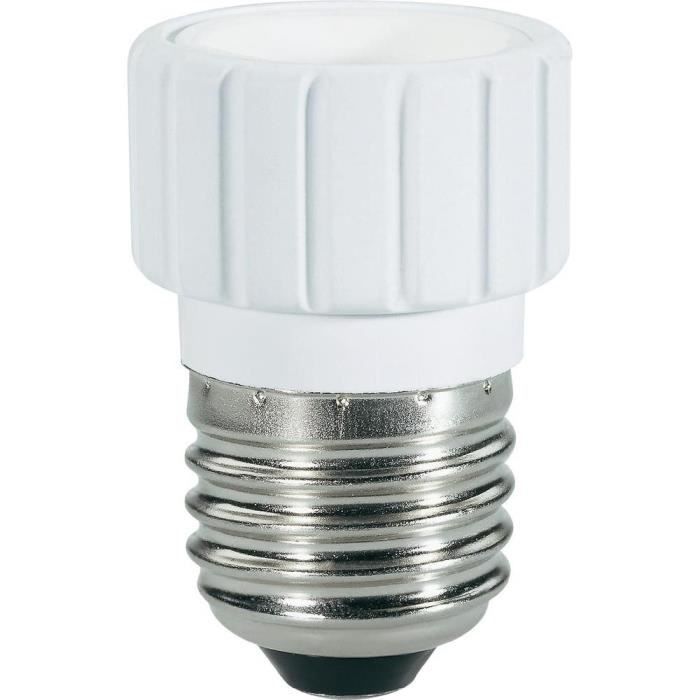 Lot de 3 Adaptateurs de culot d'ampoule E27 à GU10