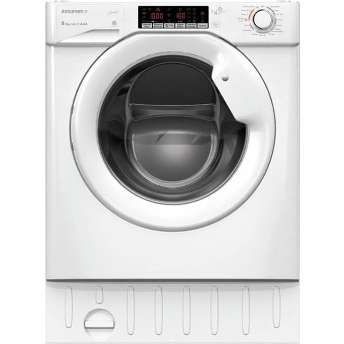 Lave-linge hublot frontal sèchante - 8kg