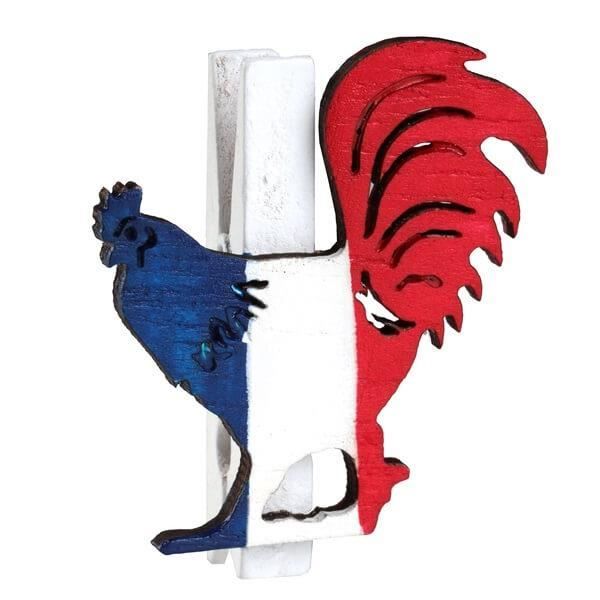 Pince coq tricolore France (x6) REF/5860