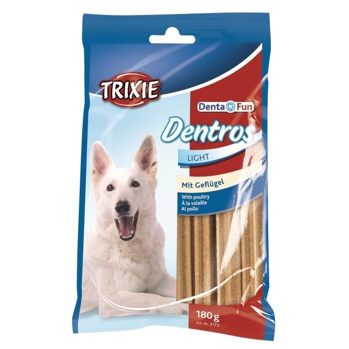 TRIXIE Dentros Denta Fun à la volaille - Pour chien - 7 pièces - 180g