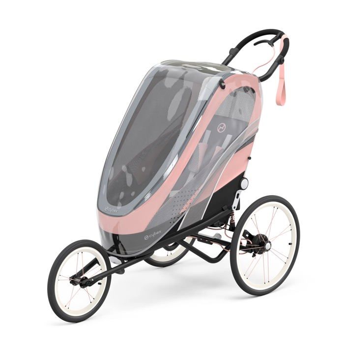 Habillage pluie Cybex - 521003689 - Habillage Pluie pour Remorque Multisport ZENO avec elements reflechissants Transparent