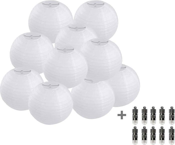 Lot de 100 mini lumières LED pour ballons - Blanc chaud - Décoration de Noël pour Noël, mariage, anniversaire, fête | Leroy Merlin