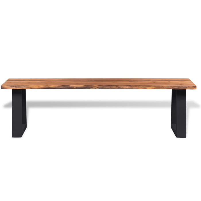 Banc/Banquette - UU - en bois dacacia massif 145 cm - LL025410