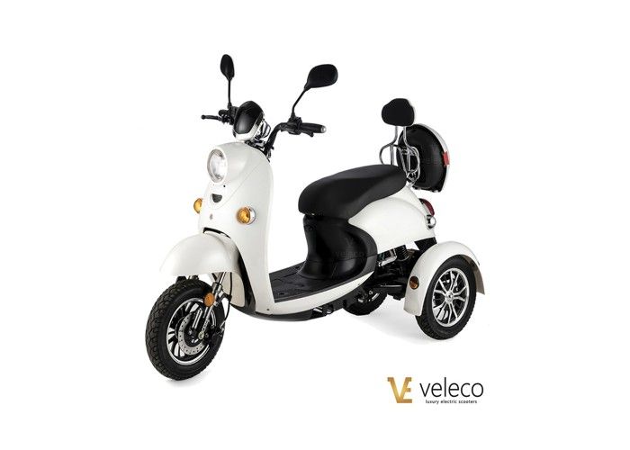Scooter électrique 3 Roues VELECO CRISTAL - 1000W - Autonomie 40-60km - Parfait Pour Seniors - Neuf
