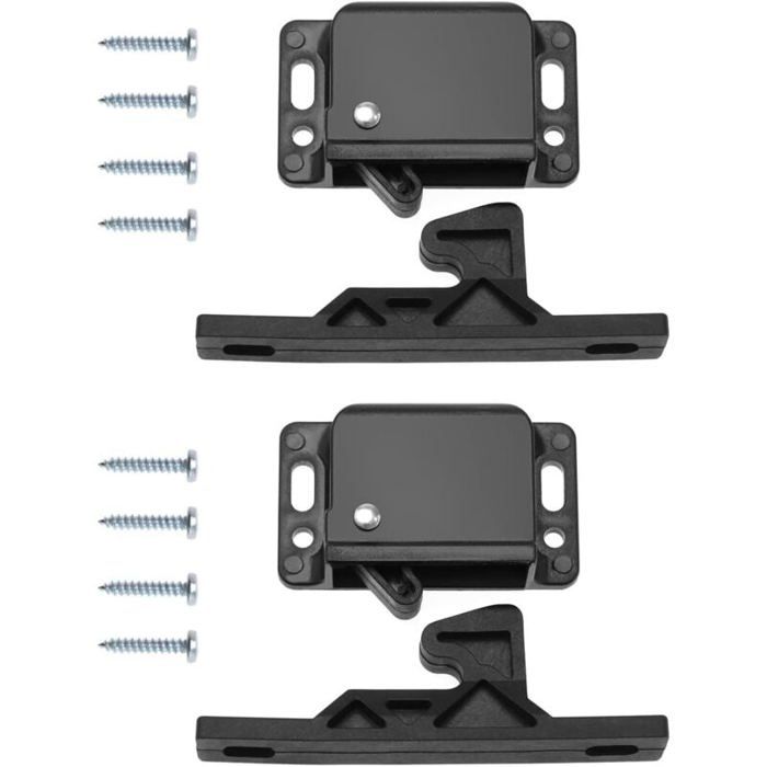 Lot de 2 loquets de porte darmoire pour camping-car loquets de porte de caravane accessoires pour armoires portes coulissantes