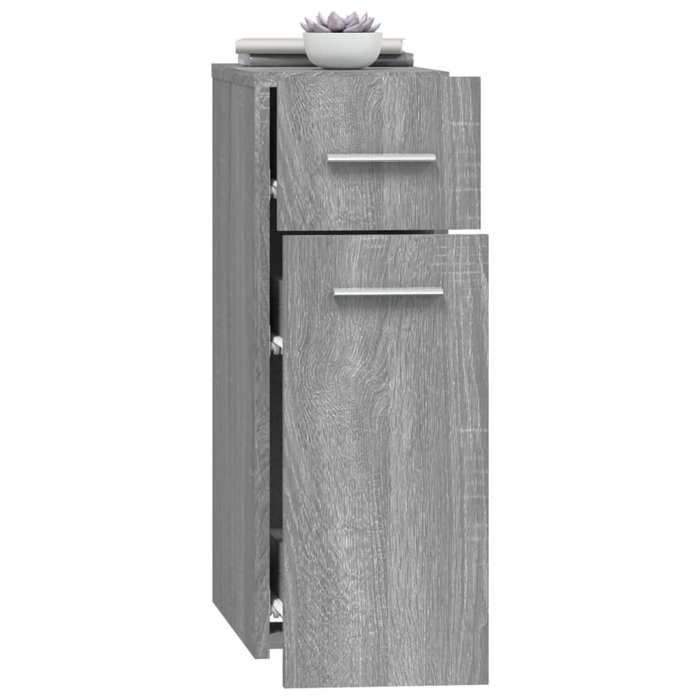 SALE dhiver Armoire de bureau - BURKE - Armoire dapothicaire - Sonoma gris 20x45 5x60 cm - Bois dingénierie AA980