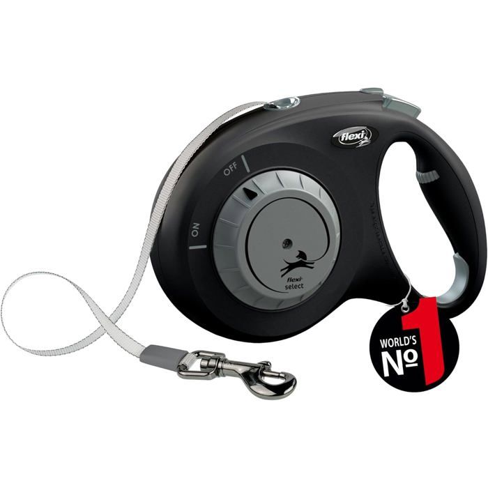 Laisse à Enrouleur - FLEXI - Select - 7 m - Réglable - Pour Chien jusquà 25 kg Laisse à Enrouleur - FLEXI - Select - 7 m - Réglable - Pour Chien jusquà 25 kg