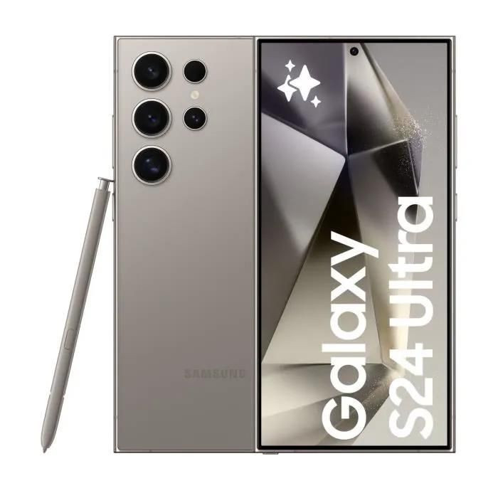 Smartphone - SAMSUNG Galaxy S24 Ultra 256Go 5G - Gris - Single SIM Version Américaine
