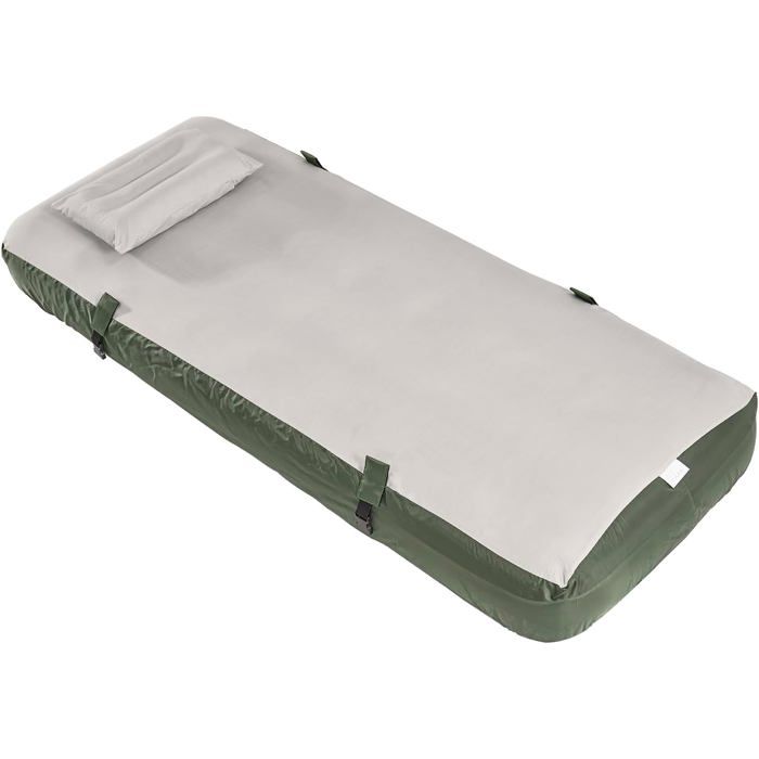Matelas gonflable camping - SOBUY - 1 place - Oreiller intégré - Pompe à pied incluse - Dimensions 191x76x22 cm