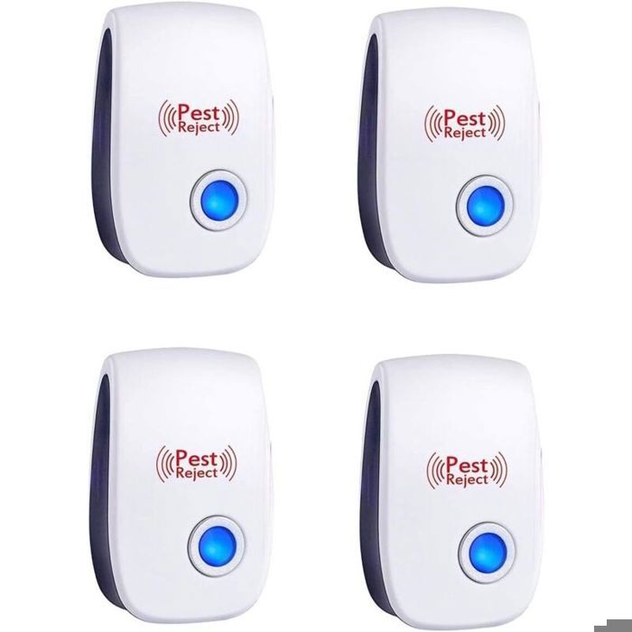 Répulsif ultrasonique antiparasitaire - Unbrand - Lot de 4 unités - Électronique - Pour souris et rats