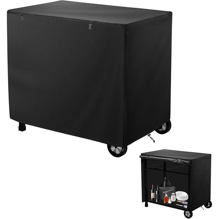 Cuisine extérieur Table appoint Housse 100 x 80 x 60 cm Housse imperméable pour table pour chariot de service